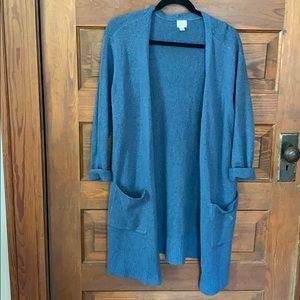 Cozy blue cardigan